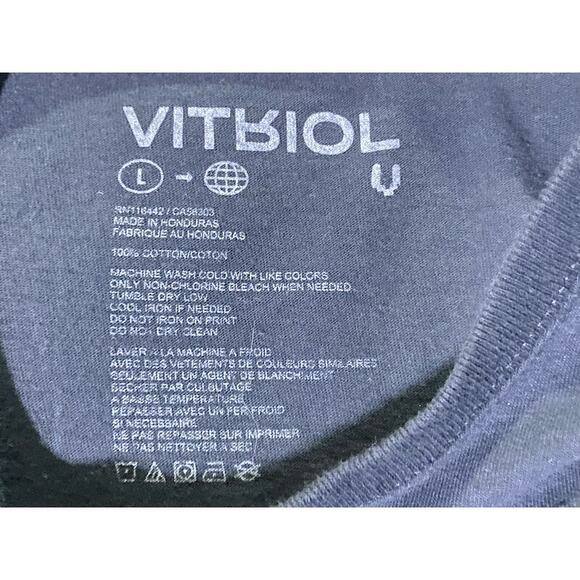 Vitriol Beyond Eternity Graphic T-Shirt Men's Large Black Short Sleeve - Picture 5 of 5